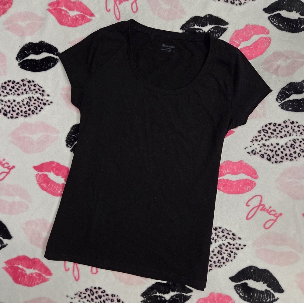 No Boundaries Black Short Sleeve Tee